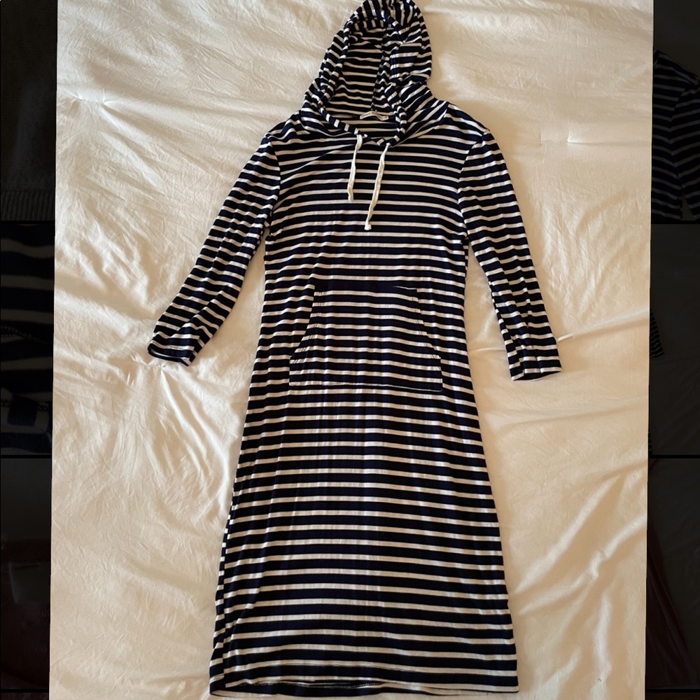 Striped Hoodie Dress